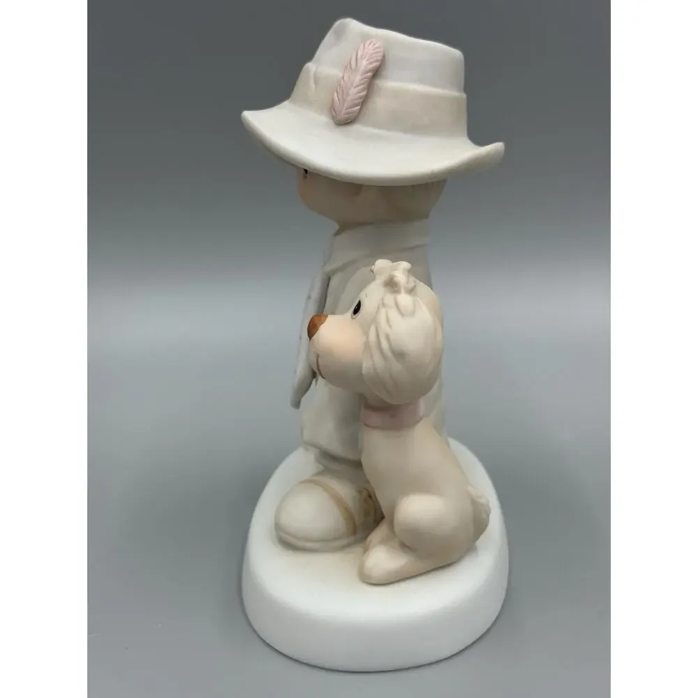 1980 Precious Moments Dress Up In Dads Duds Porcelain Figurine E-5212